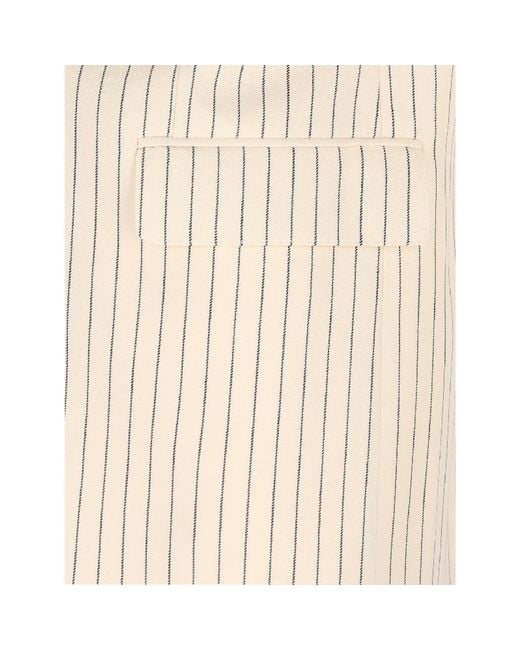 Céline Natural Wool Striped Blazer for men