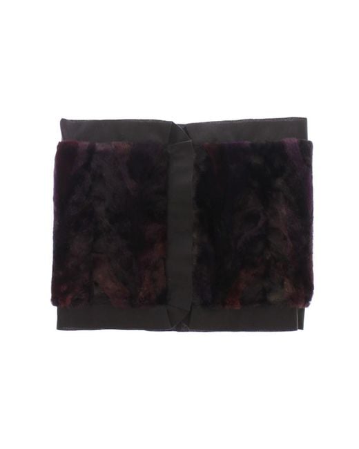 Dolce & Gabbana Black Exquisite Mink Fur Scarf Wrap