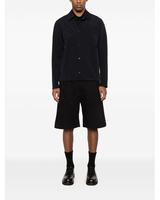 Herno Black Nylon Overshirt for men
