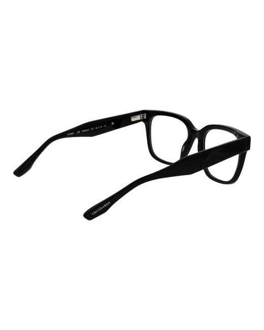 Trussardi Black Acetate Glasses (Frames) for men