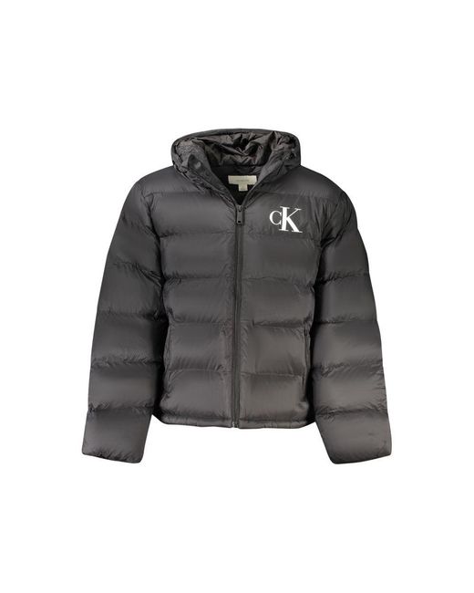 Calvin Klein Gray Poliammide Jacket for men