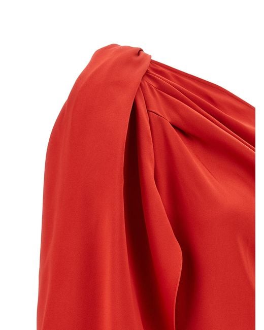 Stella McCartney Red Acetate Short Dress