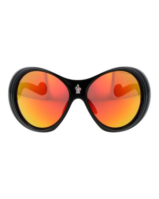 Moncler Red Plastic Sunglasses