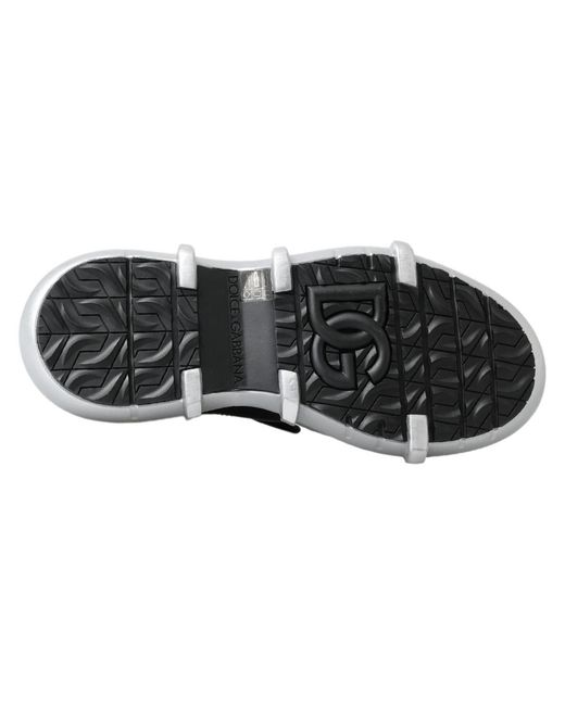 Dolce & Gabbana Black High Top Sneaker Bootie for men