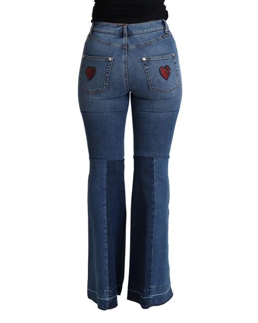 Dolce & Gabbana Blue Flare Jeans