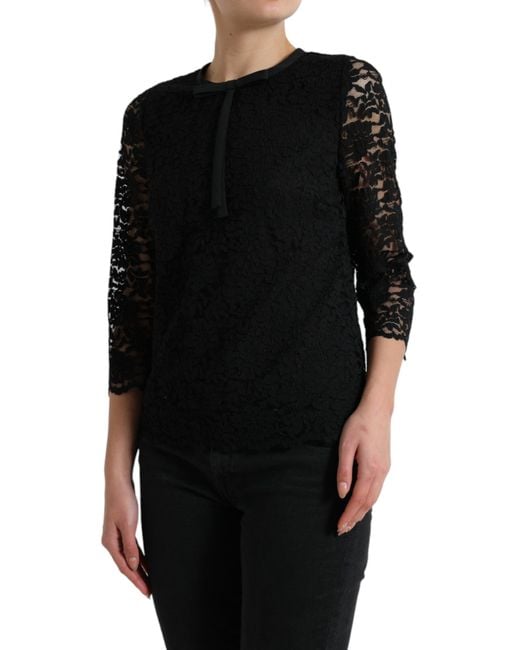 Dolce & Gabbana Black Blouses