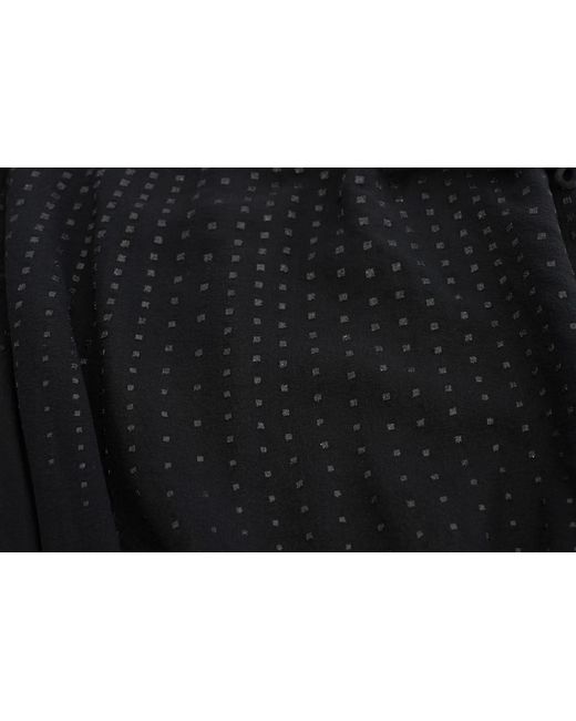 Exte Black Neck Wrap Top Blouse