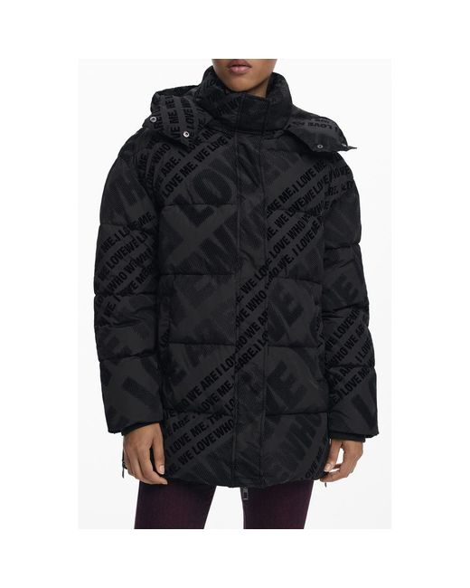 Desigual Black Polyester Jacket