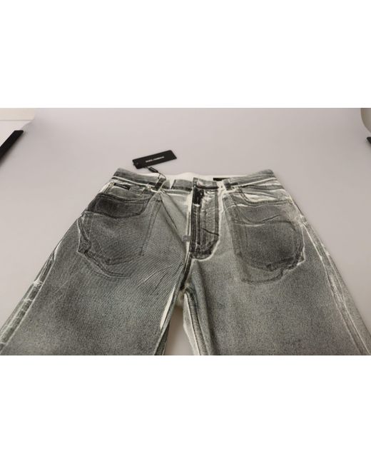 Dolce & Gabbana Black High Waist Denim Elegance