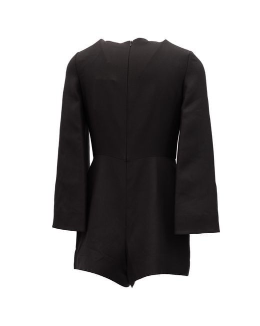 Valentino Garavani Black Mini Dress With Flared Sleeves