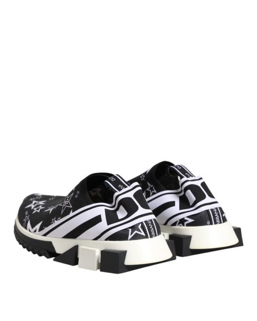 Dolce & Gabbana Black Sorrento Low Top Sneakers Shoes Fabric for men