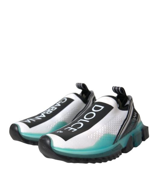 Dolce & Gabbana Black Slip On Sorrento Sneakers Shoes