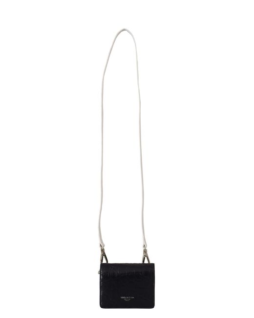 Dolce & Gabbana Black Exotic Leather Bifold Wallet With Strap for men