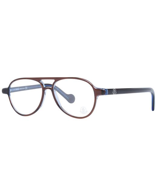 Moncler Brown Plastic Glasses (Frames) for men