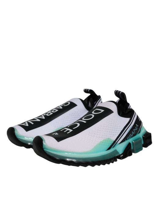 Dolce & Gabbana Black Sorrento Slip On Sneakers Shoes for men