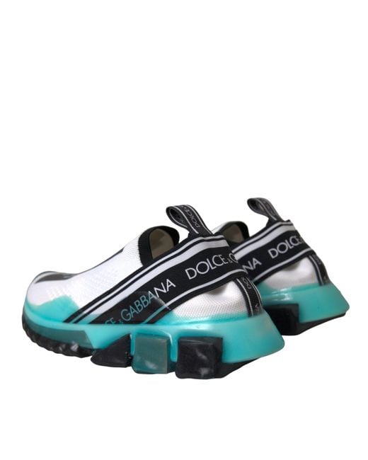 Dolce & Gabbana Black Slip On Sorrento Sneakers Shoes