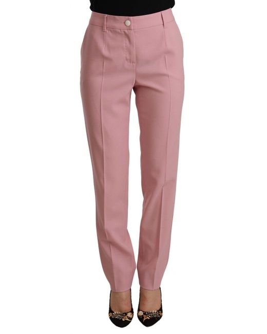 Dolce & Gabbana Multicolor Elegant High-Waisted Trousers