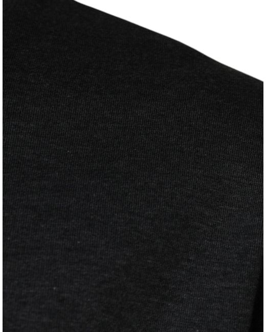 Dolce & Gabbana Black Camouflage Crew Neck T-Shirt for men