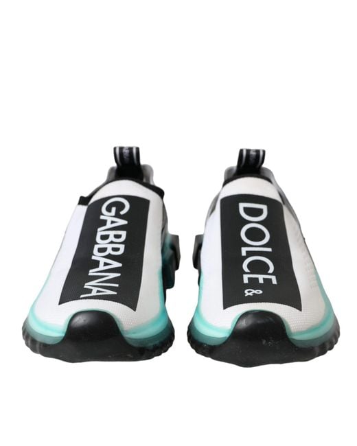 Dolce & Gabbana Black Slip On Sorrento Sneakers Shoes