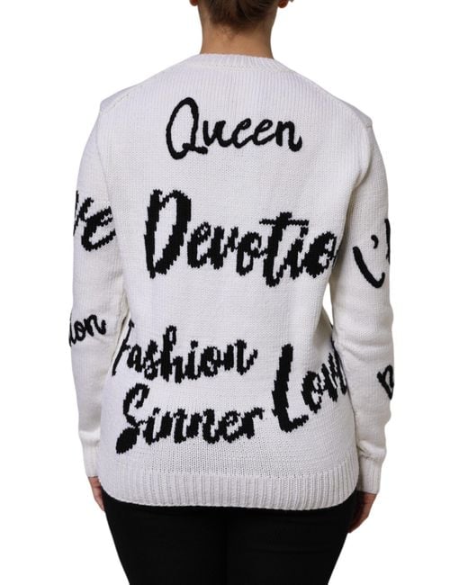 Dolce & Gabbana Gray Wool Knit Crew Neck Pullover Sweater