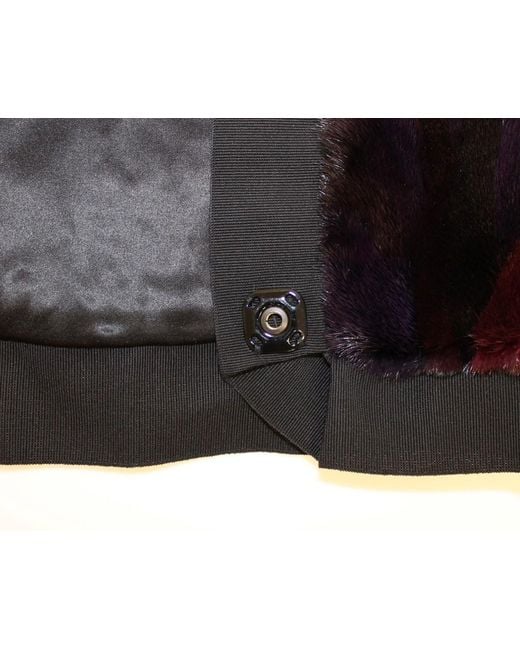 Dolce & Gabbana Black Exquisite Mink Fur Scarf Wrap