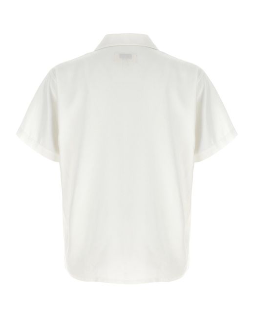 Second/Layer White Lyocell Blouse for men