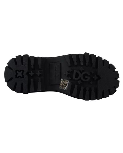 Dolce & Gabbana Black Studded Oxfords