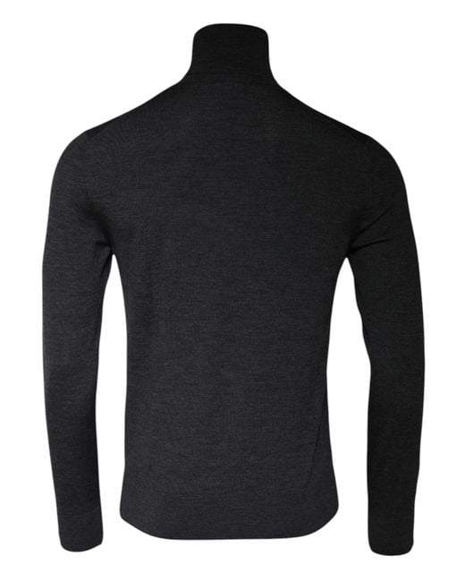 Dolce & Gabbana Black Turtlenecks for men