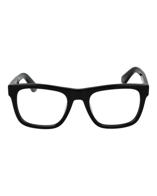 Police Black Cellulose Acetate Glasses (Frames) for men