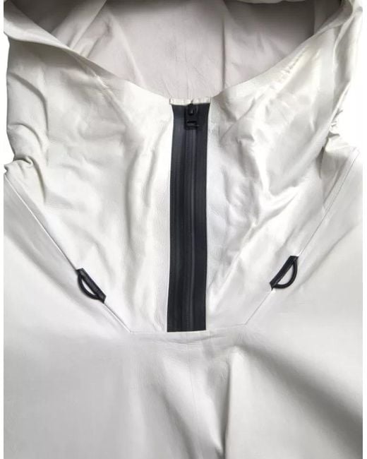 Bottega Veneta Gray Leather Waterproof Jacket Blouson for men