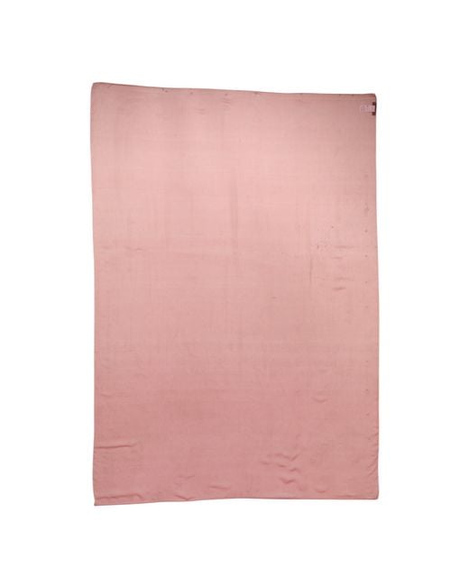 Dolce & Gabbana Pink Silk Rectangle Wrap Shawl Scarf