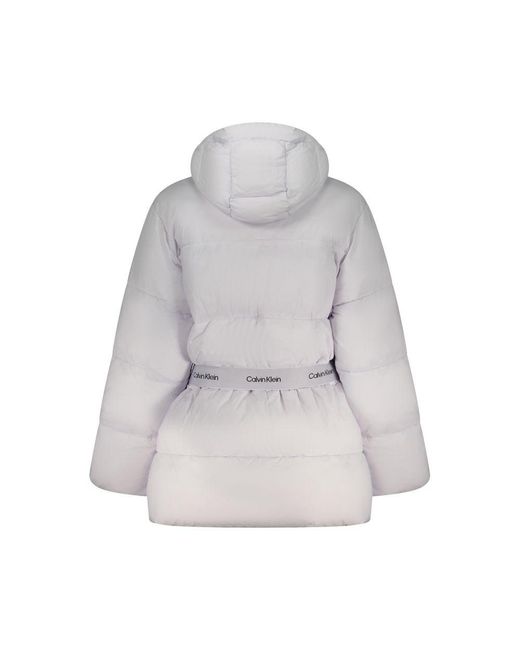 Calvin Klein Gray Viola Nylon Jacket