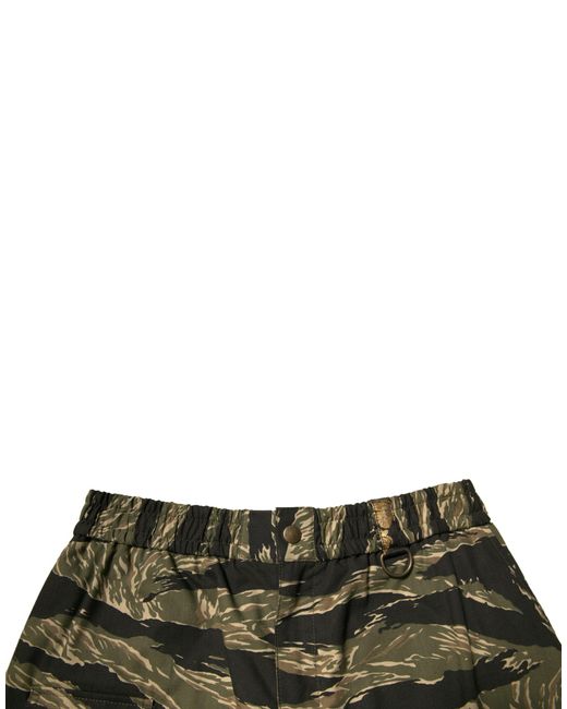 Dolce & Gabbana Black Tiger Print Cargo Shorts for men