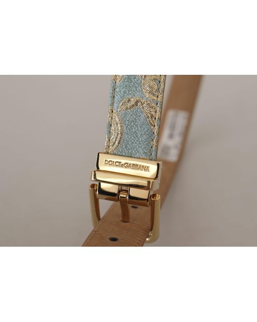 Dolce & Gabbana Black Elegant Light Leather Belt With Buckle