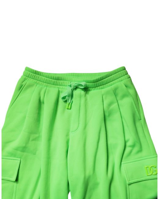 Dolce & Gabbana Green Joggers Pants Casual Style for men
