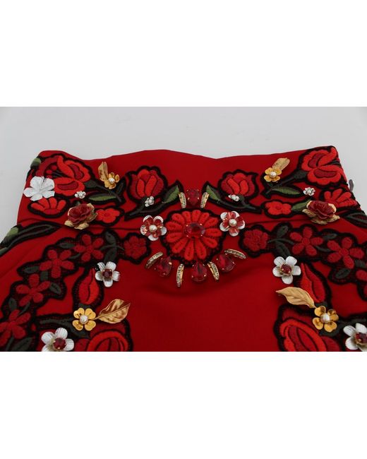 Dolce & Gabbana Red Short Shorts
