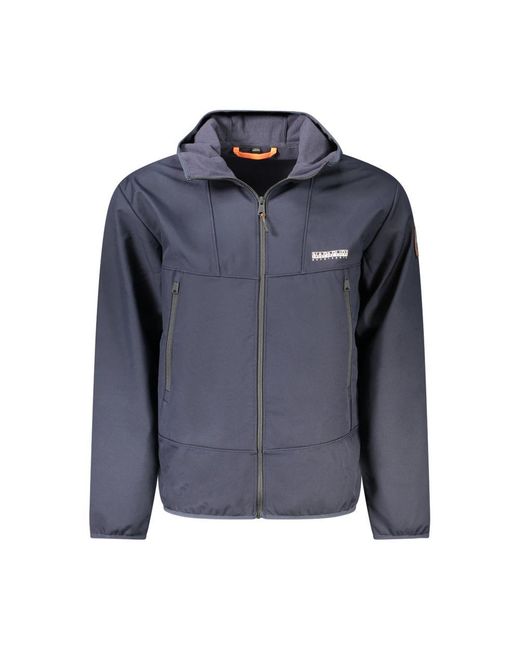 Napapijri Blue Blu Polyester Jacket for men