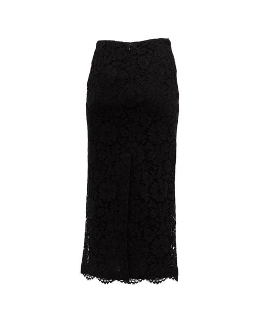 Valentino Garavani Black Lace Skirt