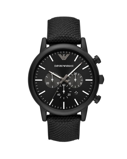 Emporio Armani Black Watches for Men | Lyst