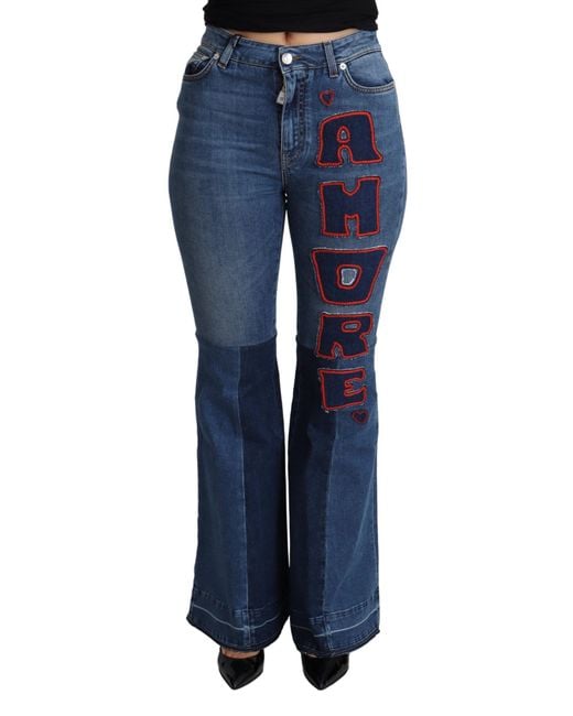 Dolce & Gabbana Blue Flare Jeans
