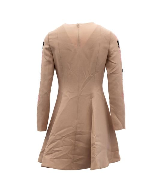 Valentino Garavani Natural Lace Cocktail Dress