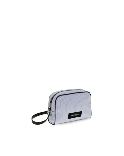 Dolce & Gabbana Gray Cotton Handbag for men