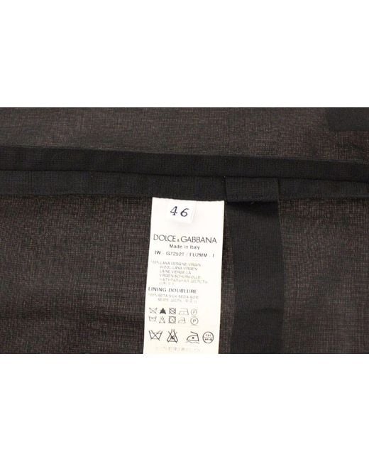 Dolce & Gabbana Black Wool Formal Dress Vest Gilet Jacket for men