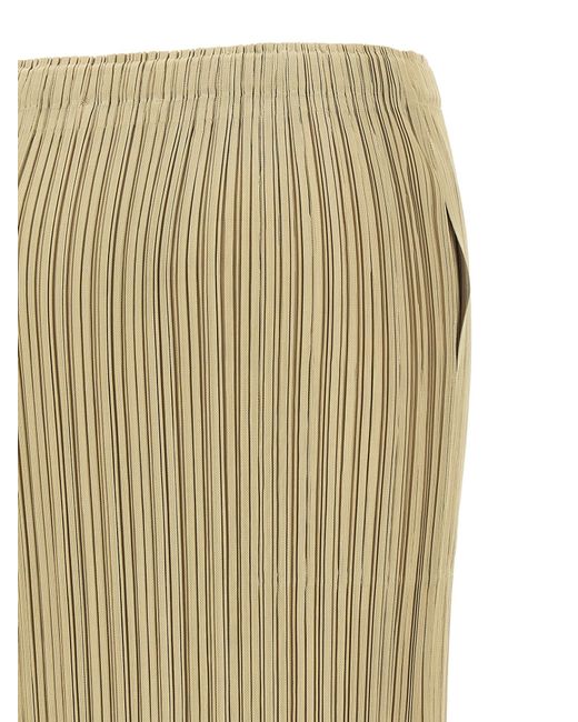 Pleats Please Issey Miyake Natural 'Thicker Bottoms 1' Skirt