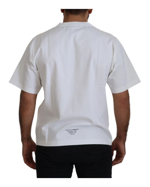 Dolce & Gabbana Gray Timeless Logo Crewneck Tee for men