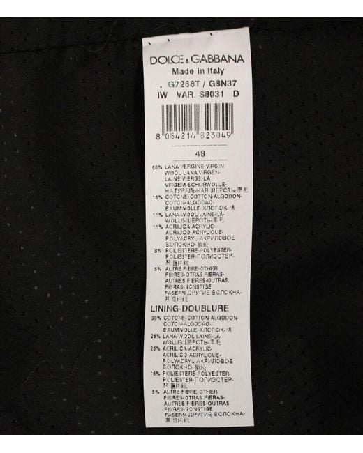 Dolce & Gabbana Gray Wool Blend Logo Vest Gilet Weste Clothing for men