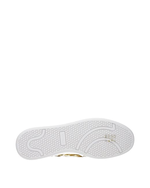 Versace Yellow Leather Sneakers for men