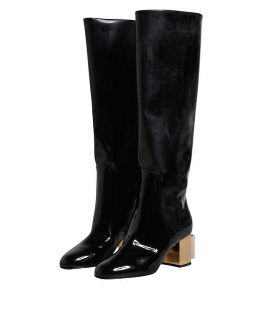 Dolce & Gabbana Black Heeled Boots