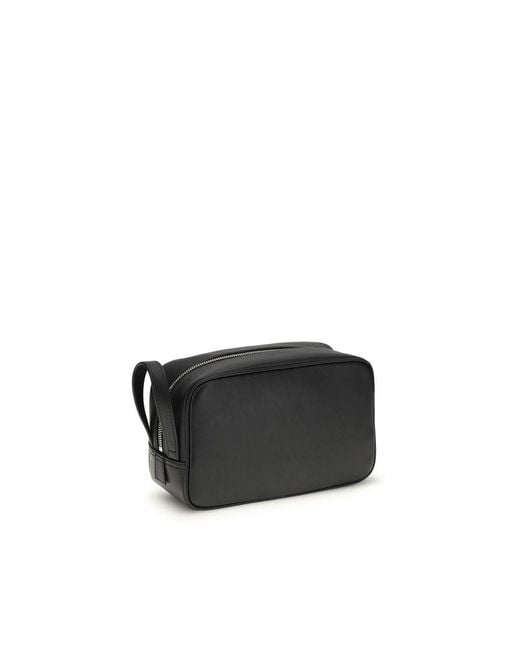 Dolce & Gabbana Black Calf Leather Bos Taurus Other Accessories for men