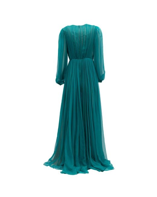Valentino Garavani Green Long Cocktail Dress